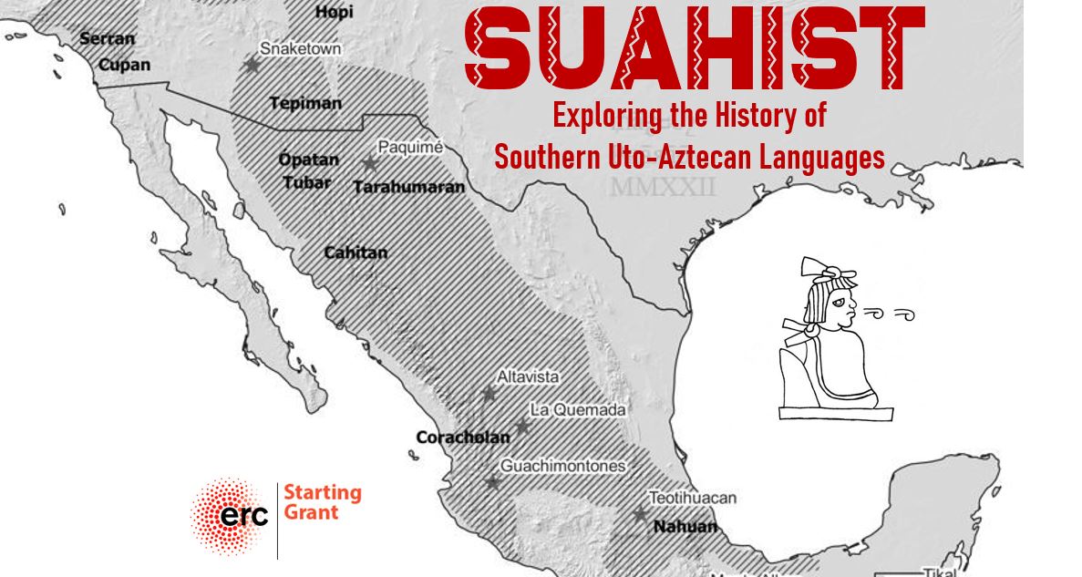 Southern Uto-Aztecan landscape, SUAHIST project banner